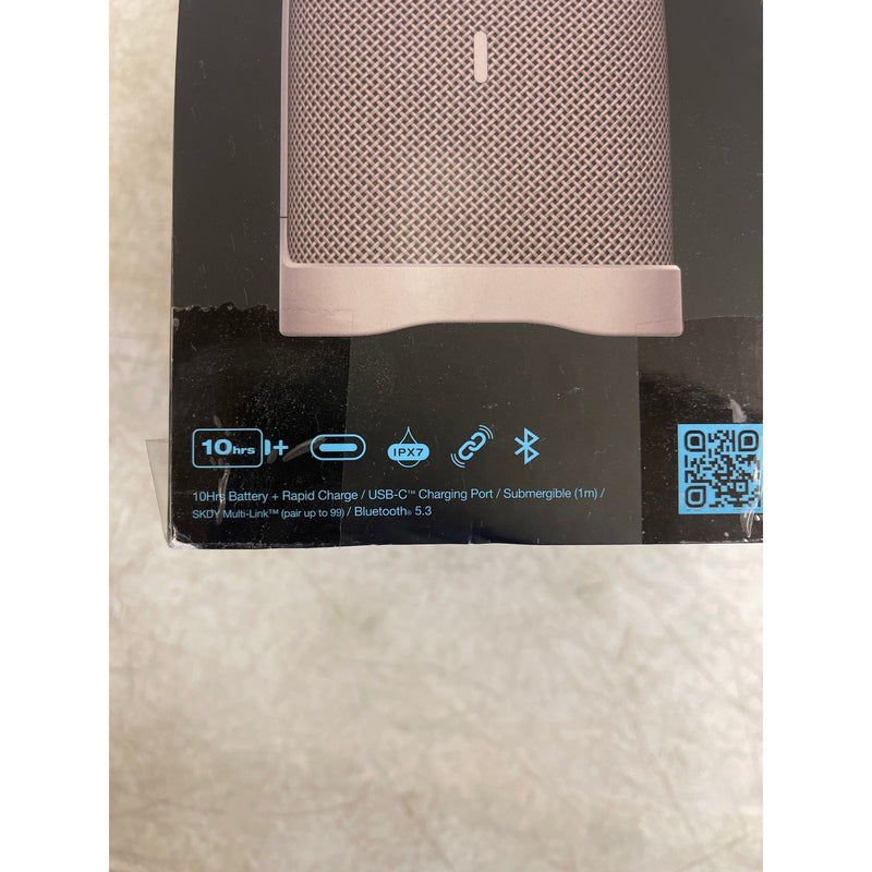 Skullcandy Terrain Large XT Compact Tough Wireless Speaker, Light Grey 10 Hours