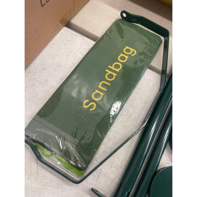Manual Lawn Aerator Heavy Duty Rolling Push Grass Aeration Tool - Green