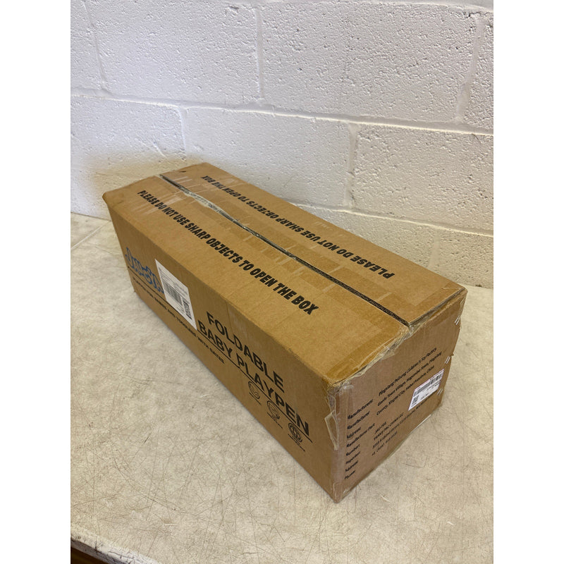 JAUCYA 50"x50"x26" Foldable Baby Playpen Compact& Portable for Babies & Toddlers