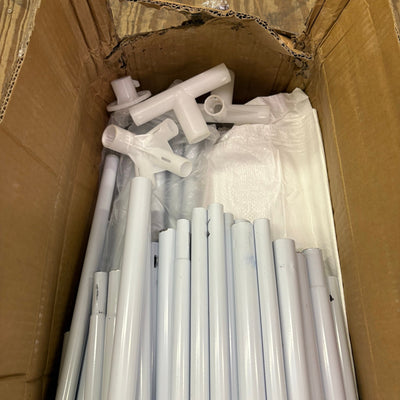 10' x 30' Outdoor White Waterproof Gazebo Canopy Tent w Removable Sidewalls