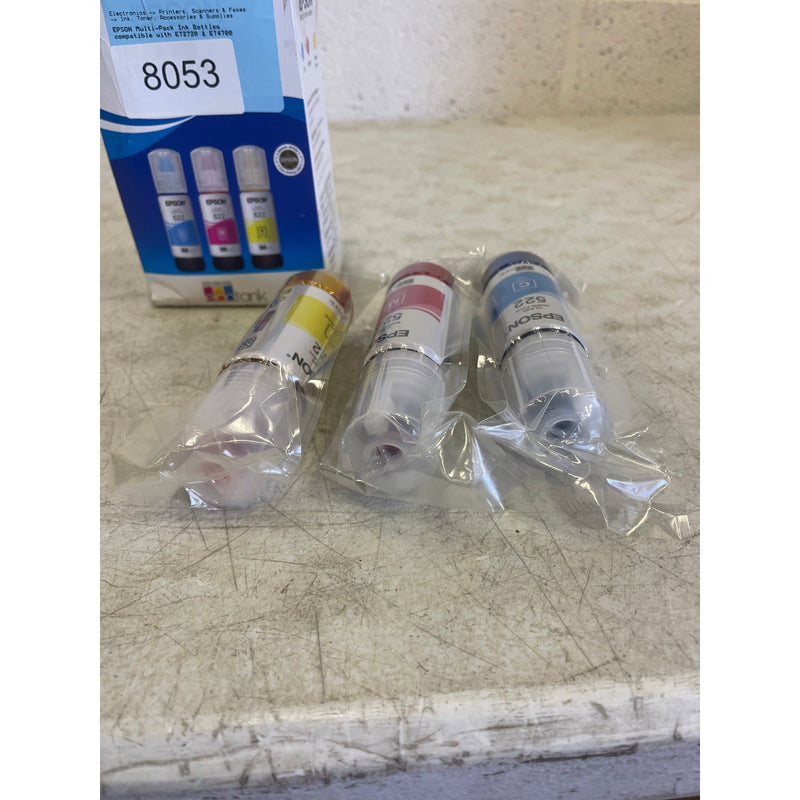 Epson - EcoTank 522 3-Pack Ink Bottles - Cyan/Magenta/Yellow - SEALED