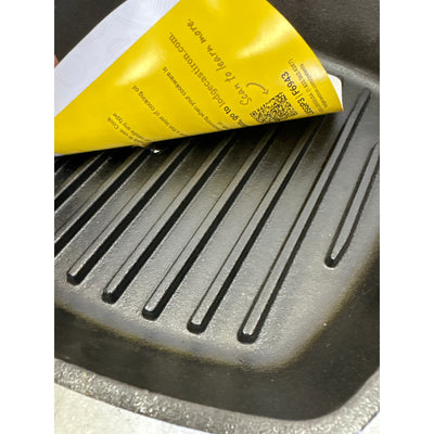 Lodge Cast Iron Grill Pan, Square, 10.5 Inch Seasoned - Cooking Skillet - Black