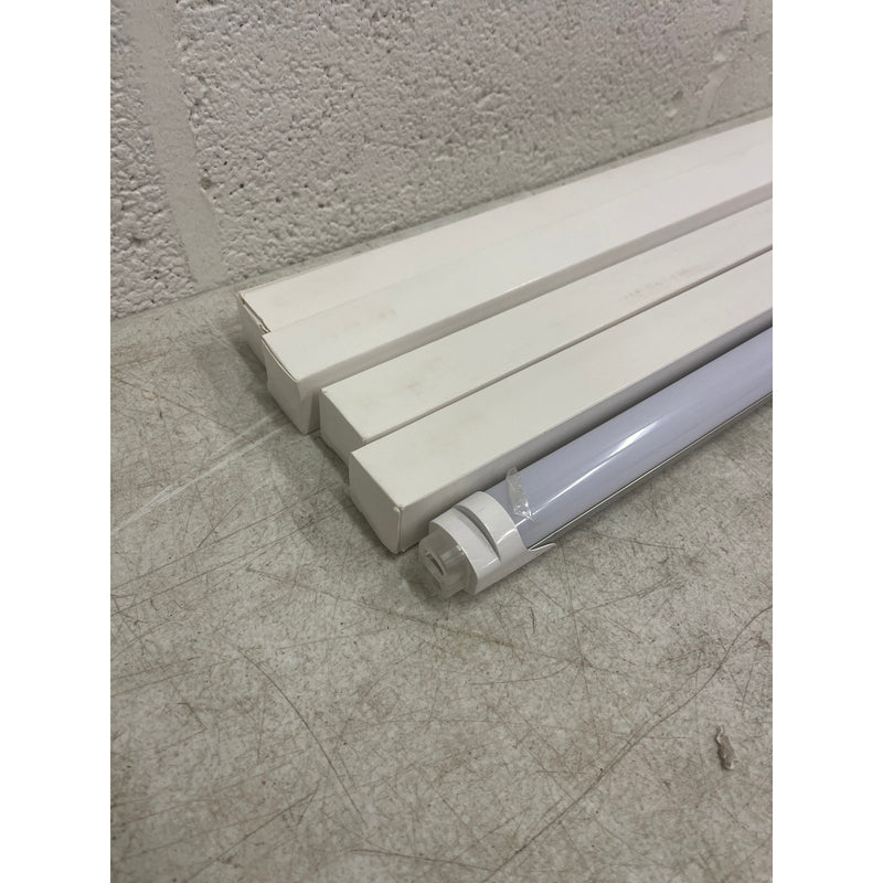 4-PACK JESLED Dual Row T8 LED Tube Light 4FT 24W Clear 3200Lm Double Ended Power