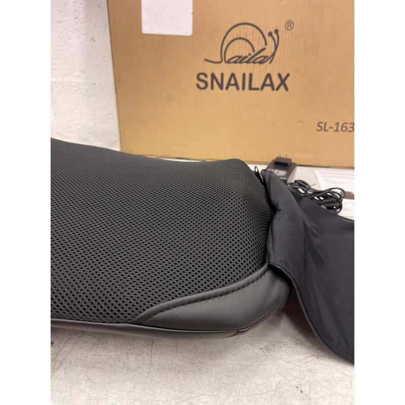 Snailax Chair Back Massager With Heat, Shiatsu Pad, 12 Massage Balls, Back Pain