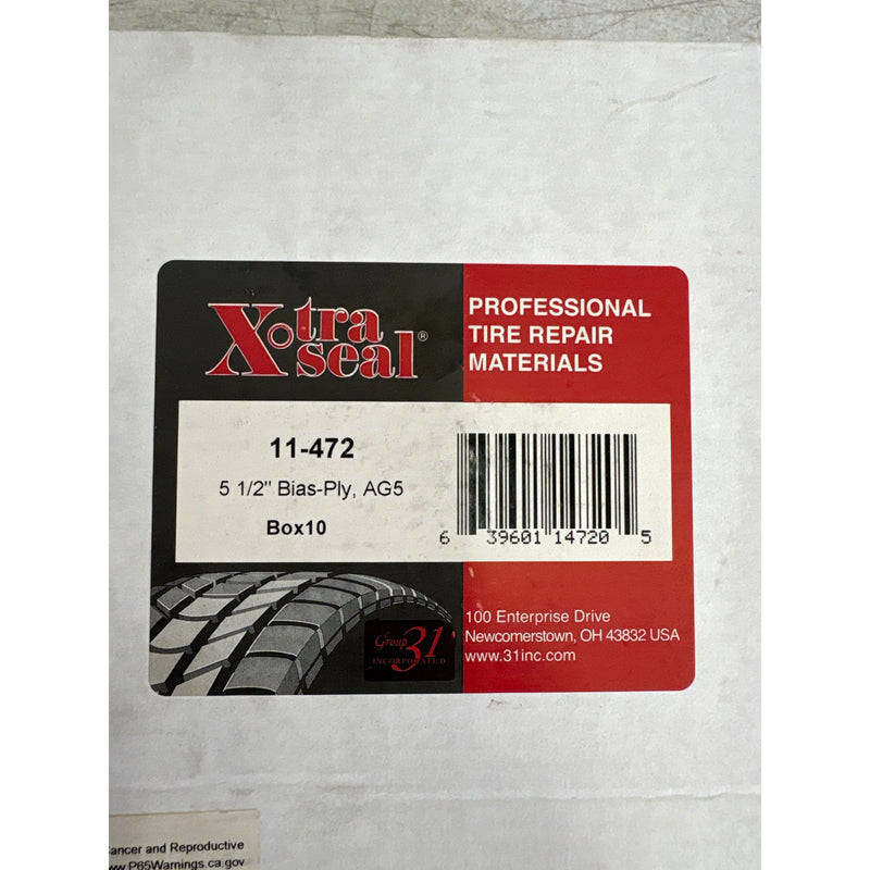10-Pack Xtra Seal 5 1/2" (140mm) AG5 2 Ply Bias Ply Patch Round 11-472