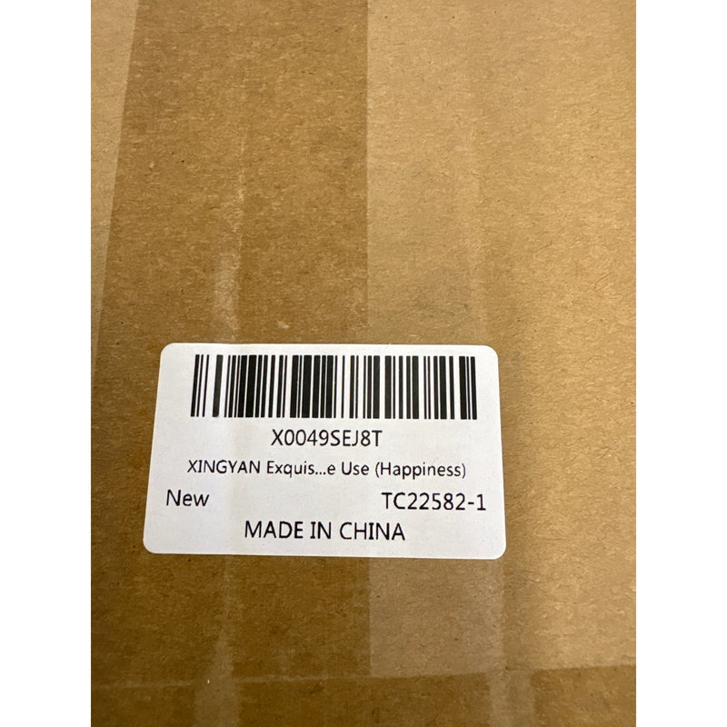 XINGYAN Exquisite Handmade Round Blue/White Porcelain Jar w Lid, Kitchen Storage