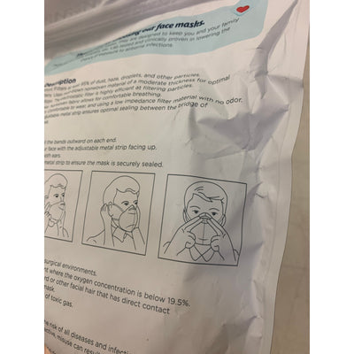 LOT-OF-160 KOLOSSUS Disposable Face Mask Sanding/Painting Respirator  KN95