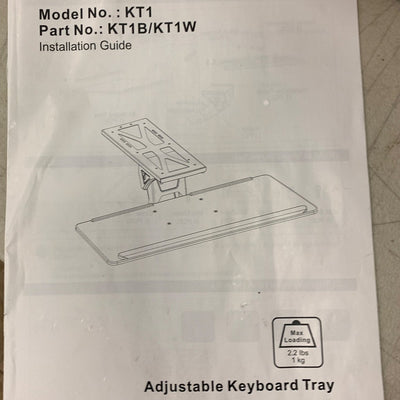 Flexispot Sliding Keyboard Tray 26" x 10"  KT1 BLACK Desk Accessory