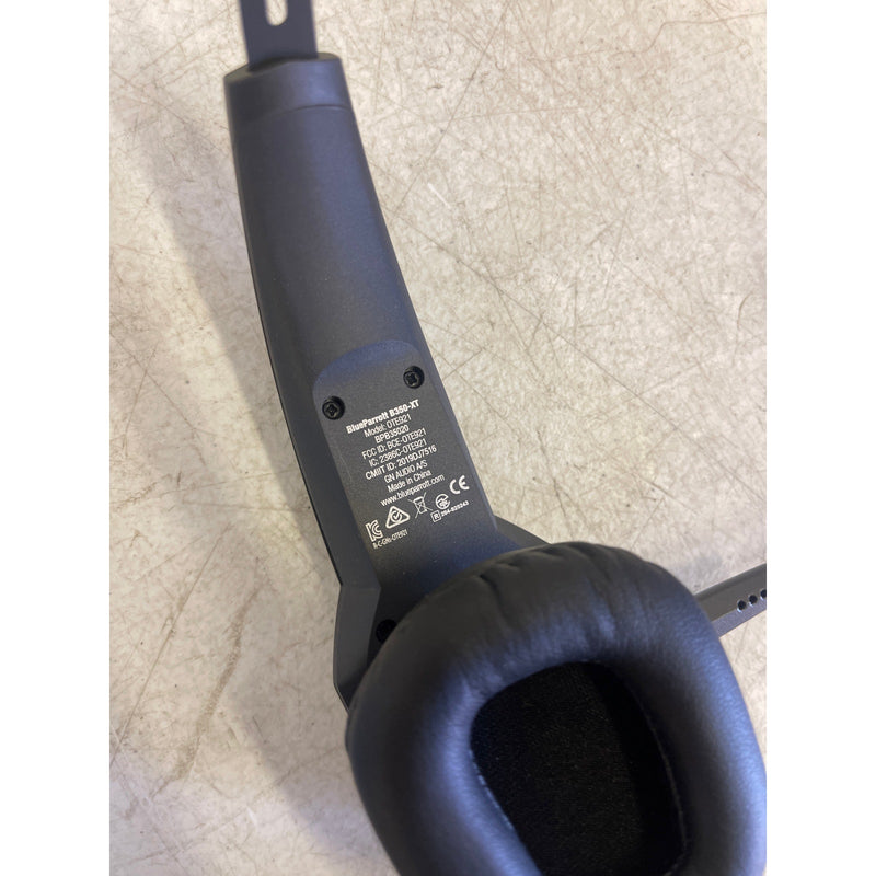 BlueParrott Wireless Bluetooth Mono Headset 96% Noise Cancellation Black B350-XT