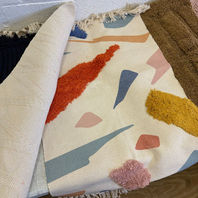 Set-of-8 Small Rugs, Extra Soft, for Bathroom, Kitchen, Door Mat, Non-Slip