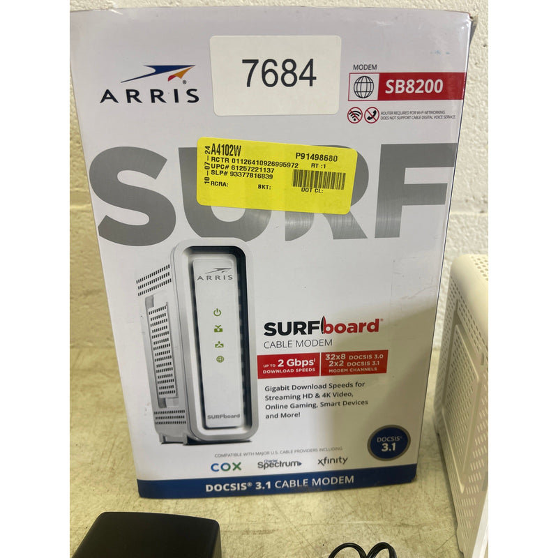 ARRIS SB8200 - Cable Modem - Fast DOCSIS 3.1 32x8 Gigabit Cable Modem White