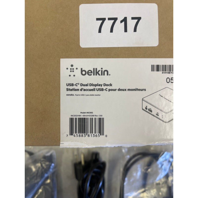 Belkin USB C Docking Station USB Hub Dual 4k Computer Monitor Display Dual HDMI