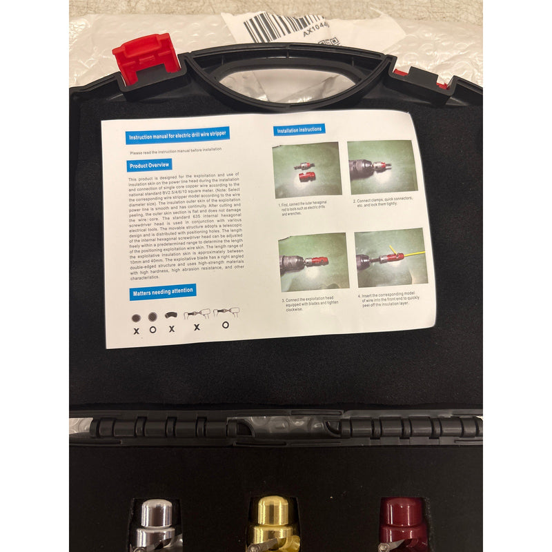 Wire Stripper For Drill, Stripping Tool & Wire Twisting Connector 2.5 4.0 6.0 Sq