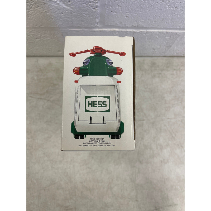 2001 Hess Helicopter with Motorcycle and Cruiser New in Original Box Rare HTF