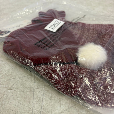 Koolaburra by UGG Pet Leroy Knitted Hoodie Dog Sweater- 12-13" Collar, Red Small