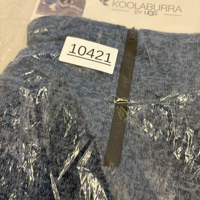 Koolaburra by UGG Pet Flannery Half Zip Dog Vest - 20-21" Collar, Blue - XL