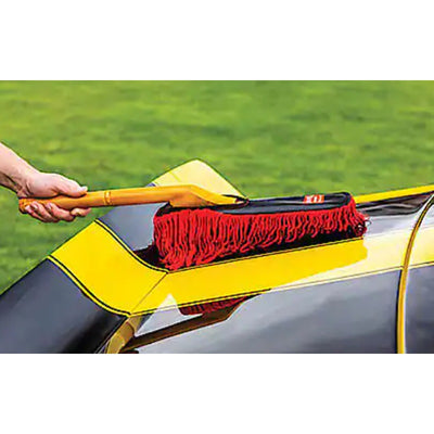 Griot's Garage Cotton Car Duster, Wooden Handle with Storage Bag, Auto Tools