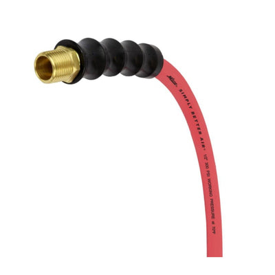 Milton Industries 1/2"x50' Rubber Air Hose, Ultra Lightweight 300 Max PSI - Red