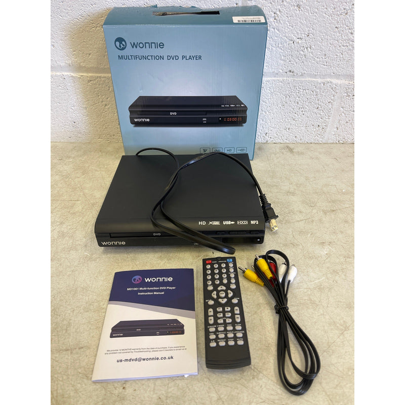 WONNIE HD DVD Player for TV, CD Players for Home w Remote Control, NO HDMI CORD
