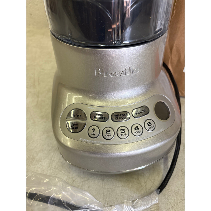 Breville Fresh and Furious Blender, Silver 5 Speed LCD Display REMANUFACTURED