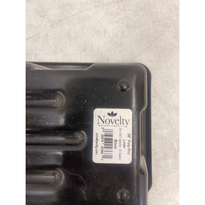 Novelty Poly-Pro Plastic Flower Box Planter, Black, 36-Inch - 11 Quarts Dry Soil