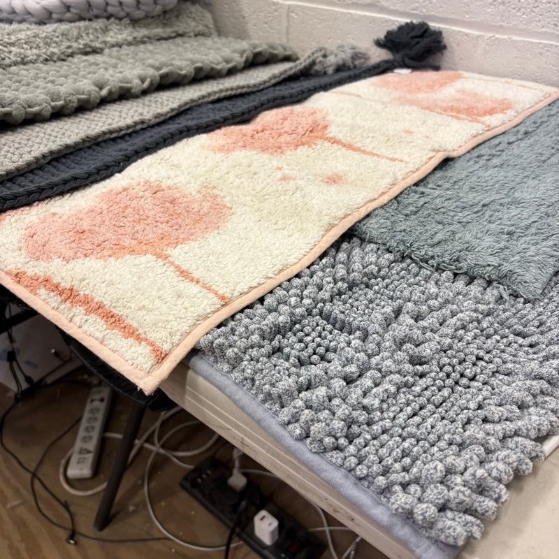 Mix-of-14 Rugs & Floor Mats, Rectangular, for Bedroom, Bathroom & Front Door