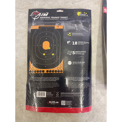 2-Packs-of-5 Allen Company EZ Aim Splash Reactive Adhesive Paper Shooting