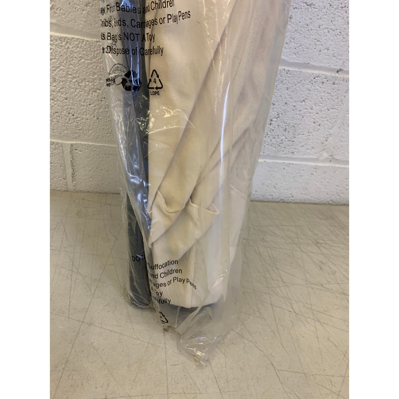 Uumbri Patio Umbrella with Pole, Cream/Tan 7.5Ft  Backyard Pool Patio Shade