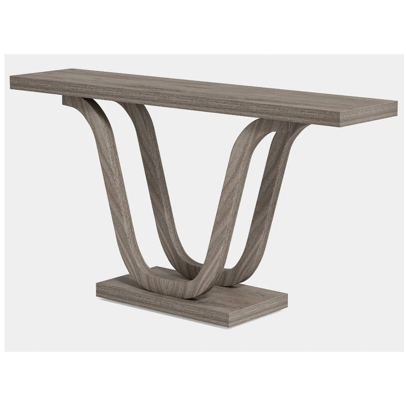 Tribesigns Farmhouse Console Table, 55 Inch Wood Sofa Table Hallway Table Gray