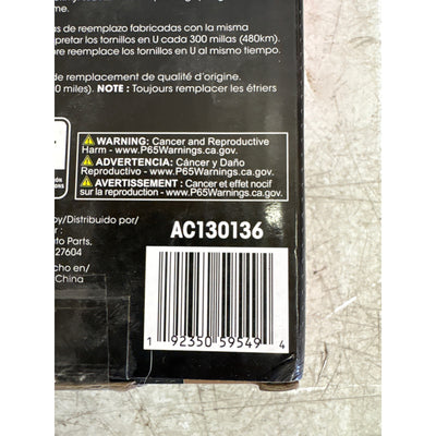 2-PACK AutoCraft Round U Bolt, 1/2" x 3-1/8" x 8, 4 Hex Nuts, 4 Lock Washers