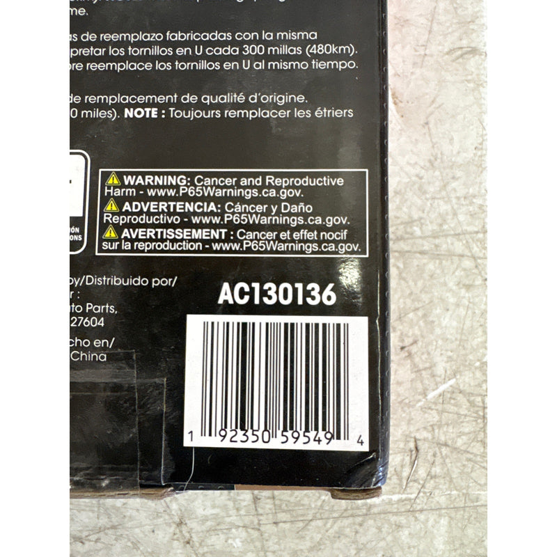 2-PACK AutoCraft Round U Bolt, 1/2" x 3-1/8" x 8, 4 Hex Nuts, 4 Lock Washers