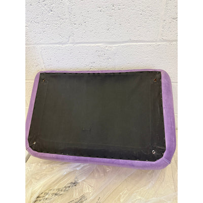 Small Purple Luxury Velvet Pet Couch w Brown Wooden Legs, Small. 28"x18"x12"