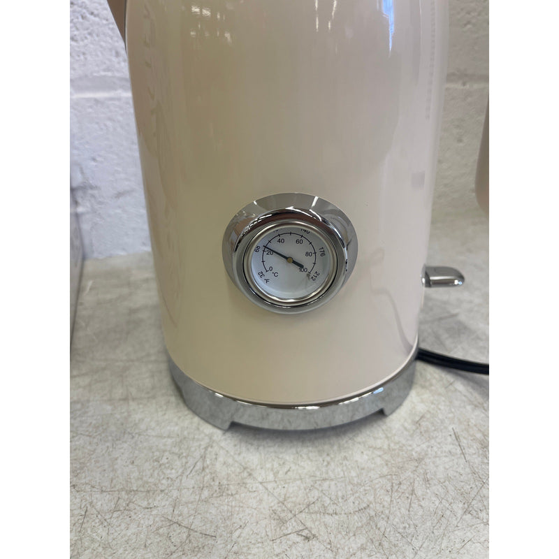 SUSTEAS Electric Kettle 57oz Hot Tea Kettle Water Boiler w Thermometer - Cream