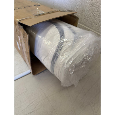 6-inch Twin Size Memory Foam Mattress with Polyester Outer Cover - White