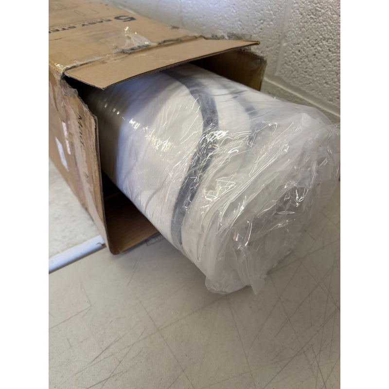 6-inch Twin Size Memory Foam Mattress with Polyester Outer Cover - White