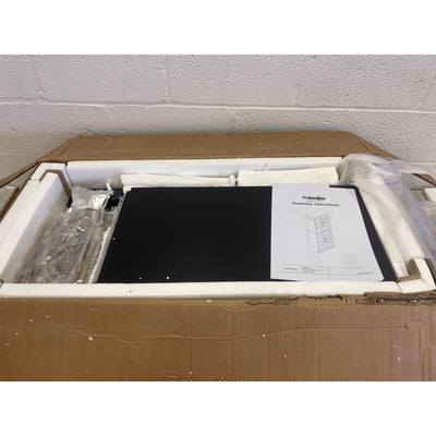 Tribesigns Freestanding Shoe Cabinet with Acrylic Doors and LED Lights - Black