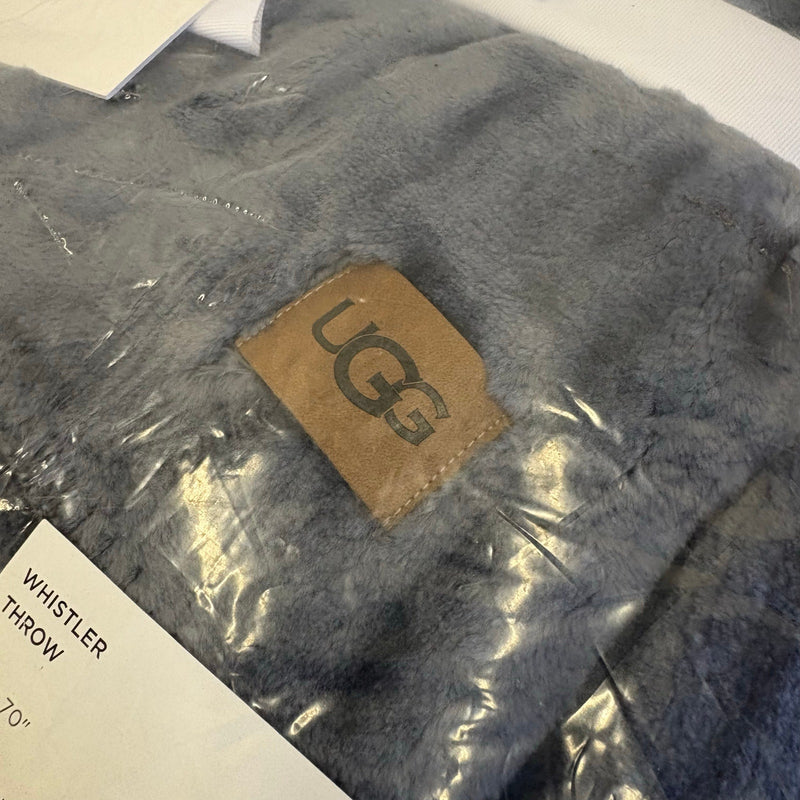 UGG Throw Blanket 50 x 70 Inches Plush Fleece Throw, Oversized,  Denim Blue