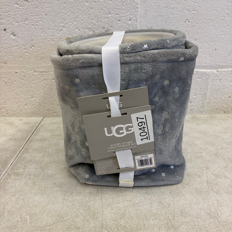UGG Avery Stars 2-Piece Storage Square Bin & Round Waste Bin Soft - SEE DETAILS