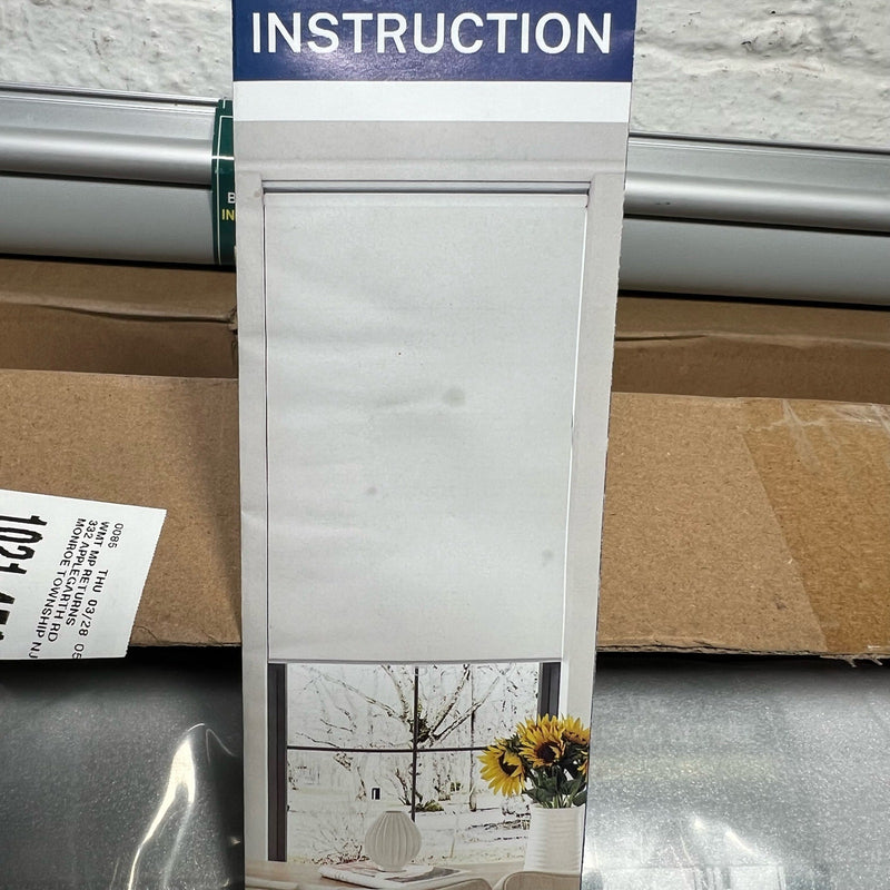 Set-of-2 54" W x 42" L Keego Roller Shades, Room Darkening, Gray / Off White