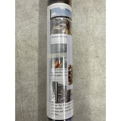 Faux Stained Glass Window Film Double-Sided Static Cling Honey Bee 21"x102"