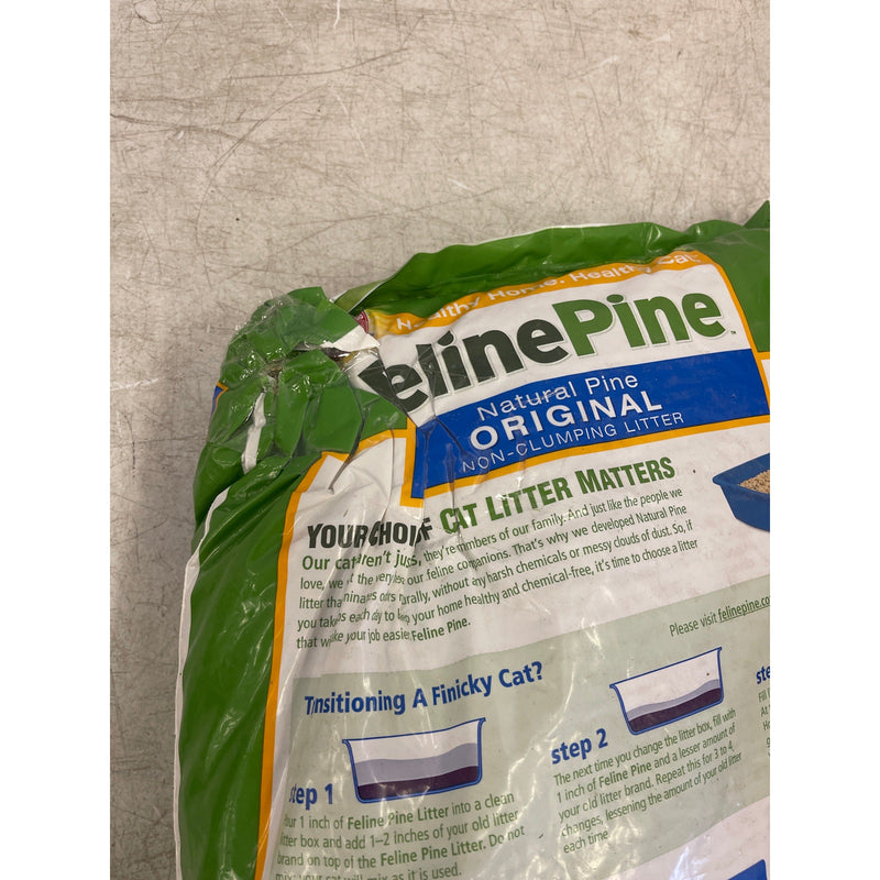 Feline Pine Platinum Non-Clumping Cat Litter Lightweight Unscented - 18lb.