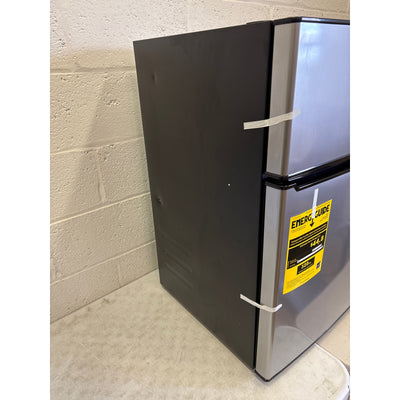 DENTED Whirlpool 3.1 cu ft Mini Refrigerator Stainless Steel 2 Shelves & Freezer