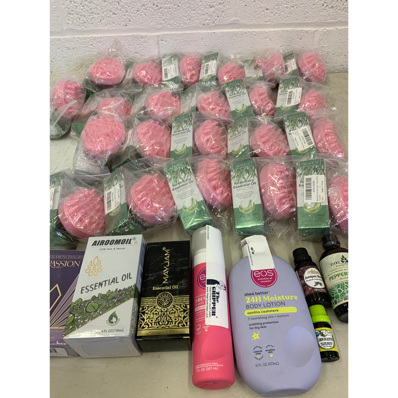 30-PIECE Essential Oil And Body Care Bundle, Shave Gel, Body Lotion, Perfume