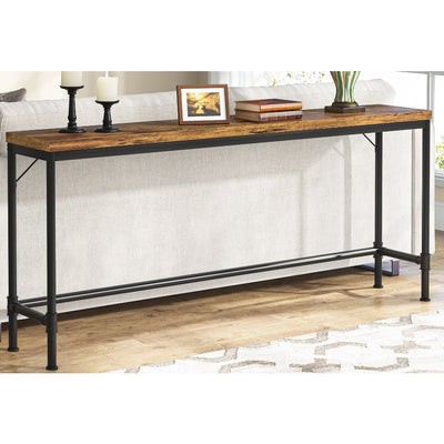 Tribesigns Narrow Console Table 70.9" Extra Long Sofa Table, Industrial Style