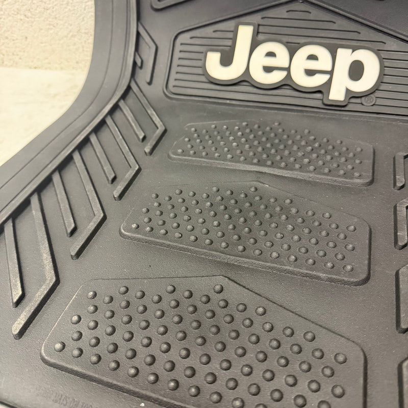 Plasticolor Jeep Weatherpro 4-Piece Floor Mat Set; Universal Fit - Black