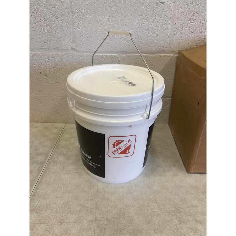 roVa Shield Aerogel Insulation Coating, 4.8 Gal 18L Fast Dry, White, BB 6/17/25