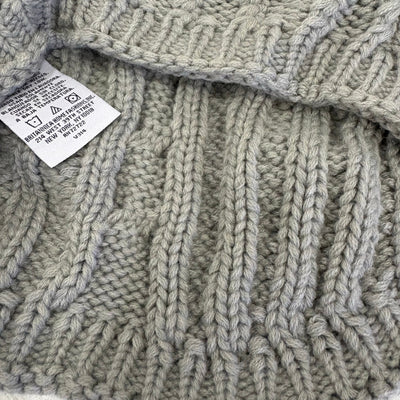 UGG Pet-Classic Cable Knit Dog Sweater w Sleeves Size Large 14-16" Collar - Gray