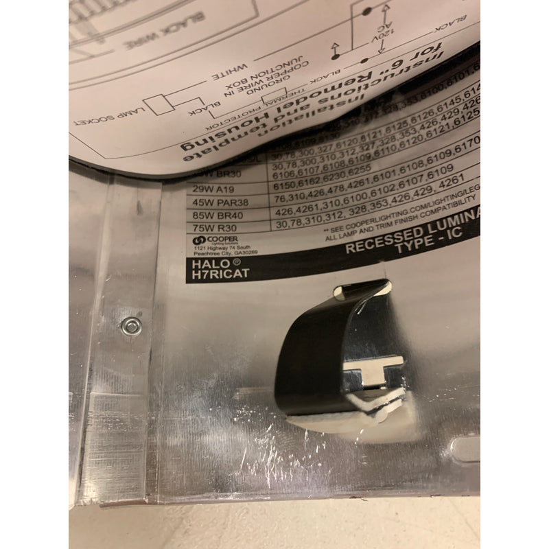 Lote de 10 carcasas de aluminio para iluminación empotrada HALO H7 de 6 pulgadas para techo