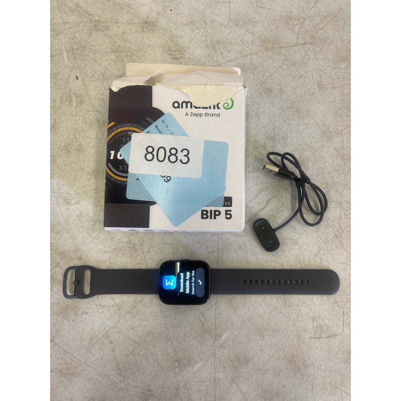 Amazfit - Bip 5 Smartwatch 49mm Polycarbonate Plastic - Black 120+ Sport Modes