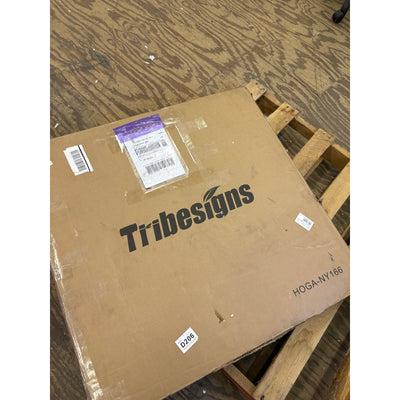 Tribesigns Wooden Coffee Table, 2-Tier Round Cocktail Table with Shelf, Brown